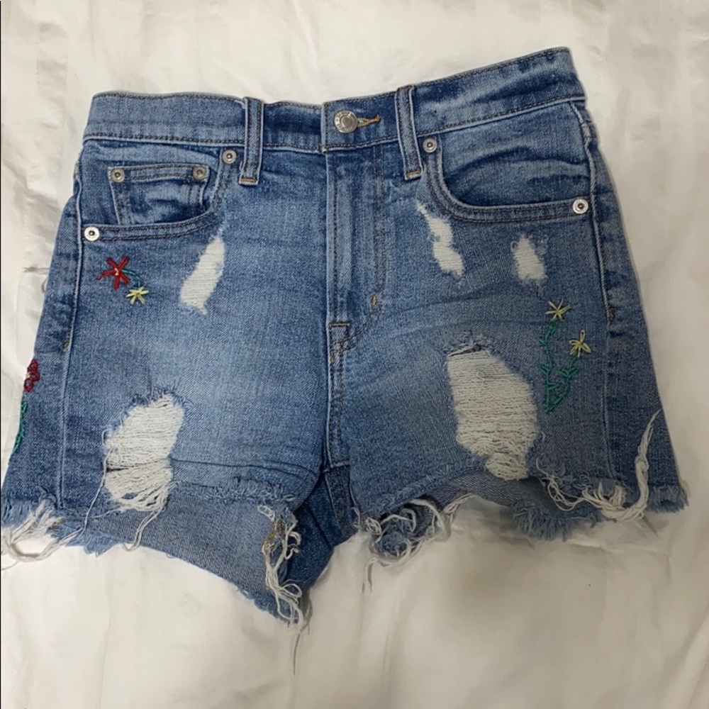 Denim shorts